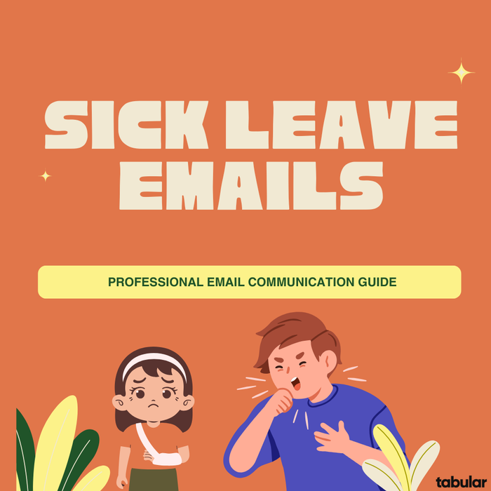 Sick leave email templates.